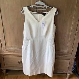 NWT Ann Taylor Cream shift dress